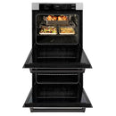 ZLINE 30"Professional True Convection Double Wall Oven, Air Fry, Self Clean, Stainless Steel, Matte Black WADZ-30-MB