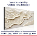 Ivory Impasto Abstract Wall Art