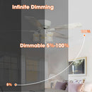 52" Traditional Flush Mount Reversible Ceiling Fan with Lighting and Remote Control