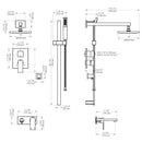 ZLINE Bliss Shower System Oversized Shower Head, BLS-SHS12-CH