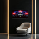Car wall art lighted, Car led wall decor, Car led sign - UvCar28