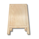 Unfinished Wood Etched Chalk Easel Shape | Paint By Line Crafts | up to 30" DIY