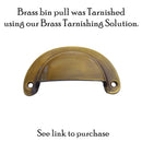 Bin Pull, Cast Brass