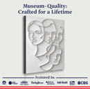 3D Minimalist Faces Wall Art