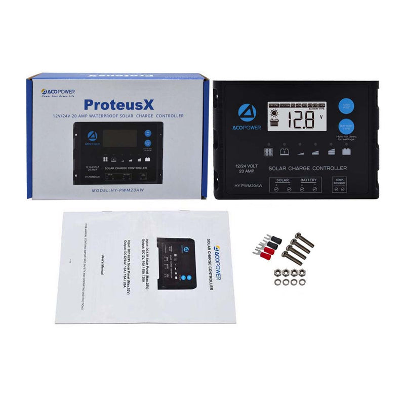 ACOPOWER ProteusX 20A PWM Charge Controller