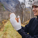 5280 Water Buffalo Leather Mitten - White