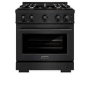 ZLINE 30" Select Dual Fuel Range Gas Cooktop Electric Convection Oven Black Stainless Steel HDRB-30