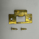 Brass, Nickel or Oil Rubbed Bronze T Strike Plate for Door Latches