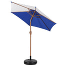 Ainfox 7.5ft Outdoor Market Patio Umbrella with Push Button Tilt and Crank, Waterproof UV Protection