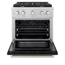ZLINE 30"Paramount Dual Fuel Range Stainless Steel, Black Matte, SDR-BLM-30