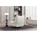 270 Swivel Glider Recliner Chair, Power Recliner Rocking Chair, USB Port Charge for Nursery Chair with Atmosphere Lamp for Living Room Bedroom Apartment
