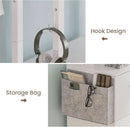 2 Drawer File Cabinet With Lock For Letter Legal A4 Folders White With Storage Bag Open Shelf And Hook