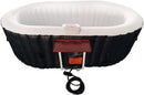 Black And White Inflatable Hot Tub 145 Gallon Jetted