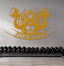 Weight-Lifting Bull Name Sign