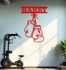 Boxing Gloves Name Sign