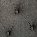 Charcoal Tufted Parsons Dining Chair Modern Style Elegant