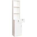 White modern simple hair desk, multi-layer storage, large storage space