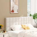 Velvet Tufted King Size Headboard with Adjustable Height