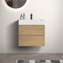 U040-Alice24-106 Alice 24" Natural Oak Bathroom Vanity with Sink, Large Storage Wall Mounted Floating Bathroom Vanity for Modern Bathroom, Pre-assembled