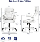 Ergonomic Office Chair With Adjustable Lumbar Support White