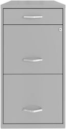 Space Solutions 18In Deep File Cabinet Arctic Silver