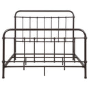 Livingston Metal Queen Open Frame Bed Dark Bronze