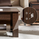 Espresso Lift Top Coffee Table With Hidden Compartment