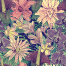 Voguish Modern Dark Floral Wallpaper