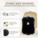 Stainless Steel Wall Mount Vanity Mirror 22x30 Asymmetrical Frame