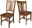International Concepts San Remo Pecan Parawood Dining Chair