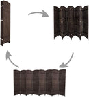 8 Panel Room Divider, Folding Screen