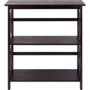 Three-Shelf Solid Wood Bookcase For Home Office Storage