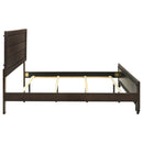 Kauffman Wood Eastern King Panel Bed Dark Cocoa