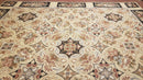Needlepoint Rug 8x10ft Allover European Design Flowers 100% Wool Hand Knotted Aubusson Area Rug Brand New Flatweave Needle Point Carpet Chic