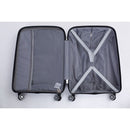 Hardshell Suitcase Spinner Wheels PP Luggage Sets Lightweight Durable Suitcase with TSA Lock,3-Piece Set (20/24/28), Silver