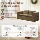 Camel King Size Corduroy Futon Pro Lux Sofa Bed Chaise Lux