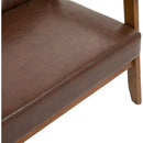 Mid-Century Modern Solid Loveseat Sofa Upholstered Pu Leather Loveseat, 2-Seat Upholstered Loveseat Sofa Modern Couch