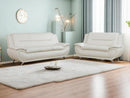 Creamy White 2 Piece Sofa Set Living Room Modern Style