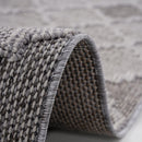 Guros - 6' X 9' Trellis Indoor / Outdoor Area Rug - White / Gray