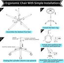 Ergonomic Drafting Chair With Lumbar Support Grey Office