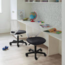 Dark Gray Ergonomic Adjustable Desk Chair Lumbar Support