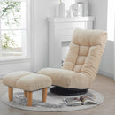 Adjustable Japanese Reclining Floor Chair Sofa With Metal Frame For Living Room