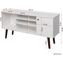 Farmhouse TV Stand for 65 Inch TVs With Storage Cabinet