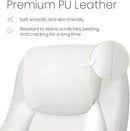White Ergonomic Office Chair With Lumbar Support Adjustable