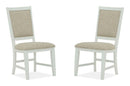 Heron Cove - Step Up Side Chair With Upholstered Seat & Back (Set of 2) - Chalk White