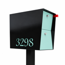 UpTown Box Locking Package Dropbox  in TEXTURED MATT  BLACK - Modern Mailbox