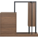 Wardrobe with 4 Drawers and 3 Shelves,Espresso