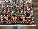 Persian Rug 8x11, Boteh Design, Repeated Paisleys, Persian Kurdish Rug, Bird Pictorials, Rare Antique Persian Kurdish Sannadaji Carpet