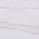 Jason Round White Marble Top Side End Table Greige