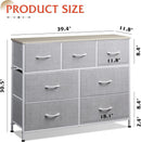 Light Grey Dresser TV Stand 45 Inch TV With Fabric Drawers